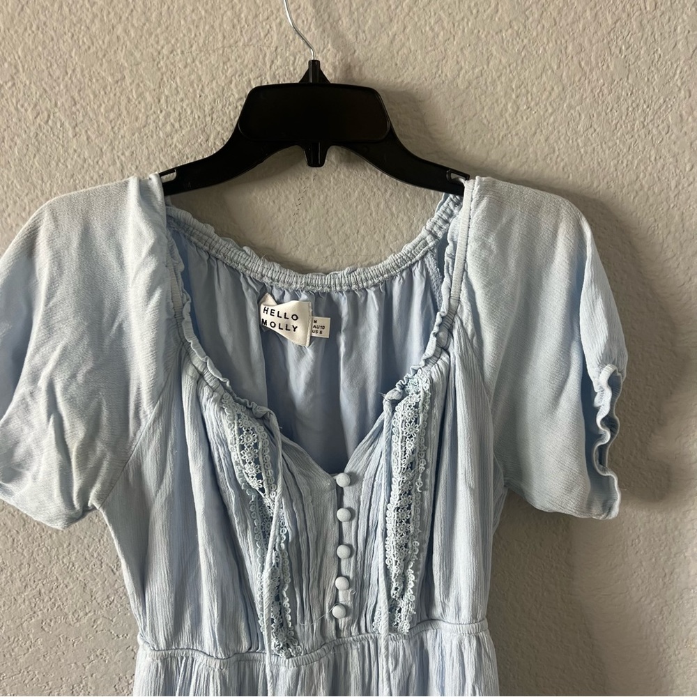 Hello Molly Light Blue Midi Dress - Picture 5 of 6